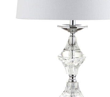 Madison 27.5" Crystal LED Table Lamp - JONATHAN Y